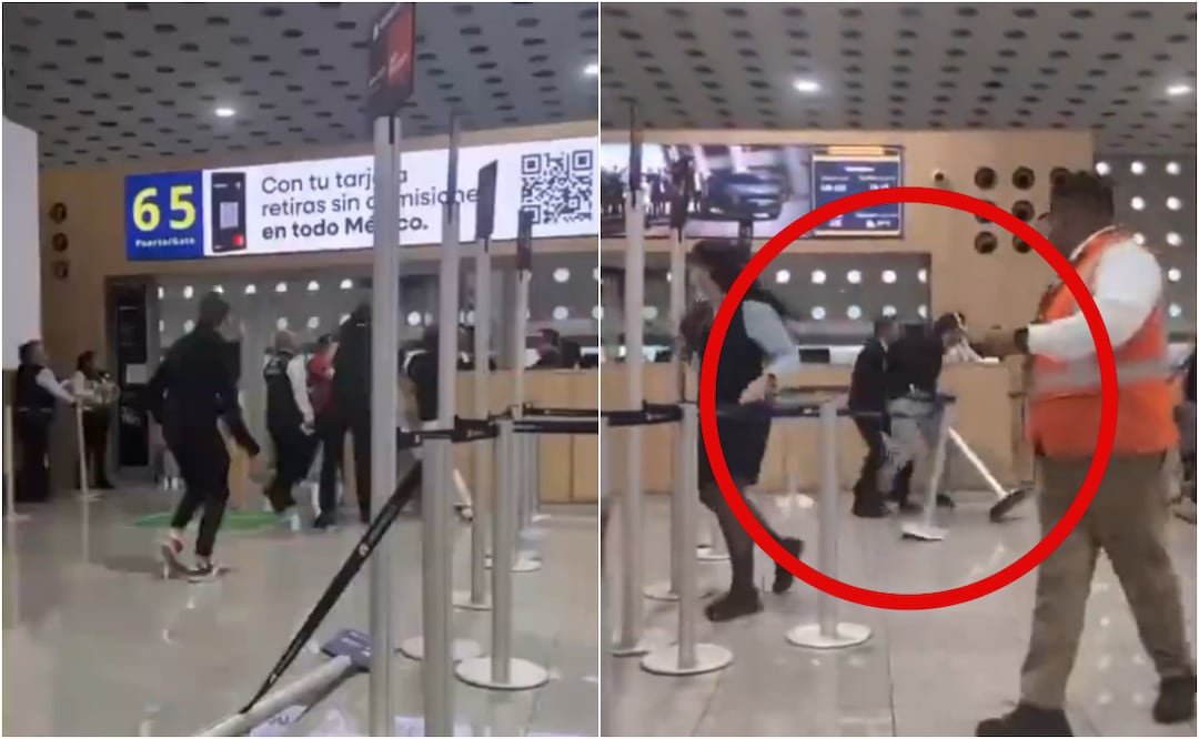 Un grupo de pasajeros de Aeroméxico protagonizó un altercado en la Terminal 2 del AICM luego de ser desalojados de la aeronave por comportamiento inapropiado. Foto: Redes sociales