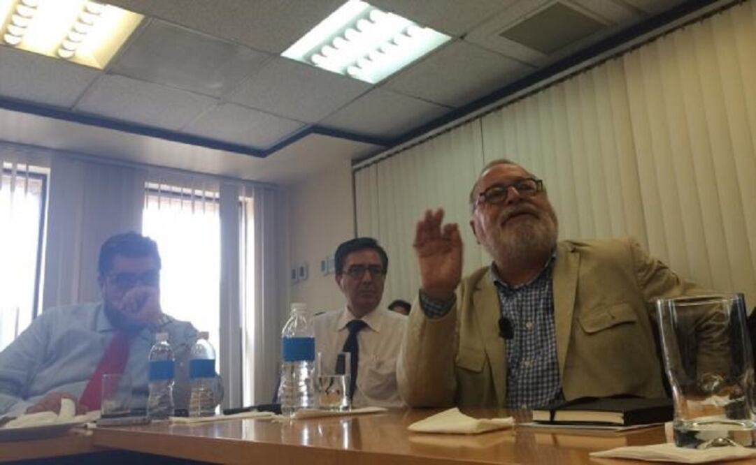 Fernando Savater met with journalists and senior editors of EL UNIVERSAL. (Photo: Federico Gama / EL UNIVERSAL) 