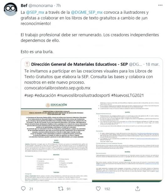 Una "burla" que la SEP convoque a artistas gráficos sin pagarles, dicen creadores 