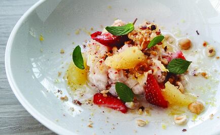 Ceviche de jurel con yuzu y chile de árbol