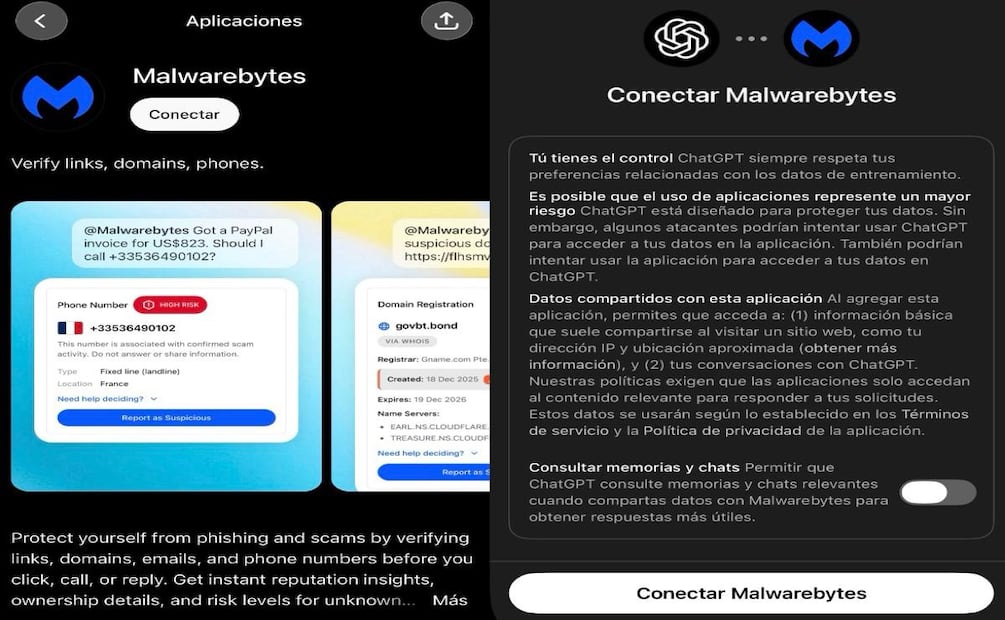 Con esta alianza, millones de usuarios de ChatGPT pueden reportar fraudes. Foto: Chat GPT