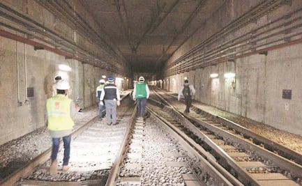 Rehabilitan 7 curvas del tramo subterráneo de la Línea 12 del Metro