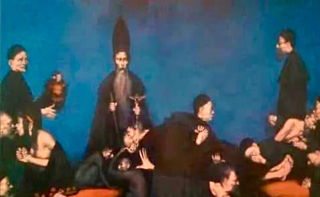 La pintura pertenece a Juan Coronel, hijo del pintor Rafael Coronel. Foto: Especial.