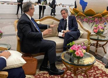 Blinken habla con Marcelo Ebrard sobre importancia de instituciones para una "democracia fuerte", en reunión del G20