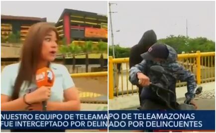 “¿Nos van a robar en vivo?”: ladrones intentan asaltar a reportera en plena transmisión