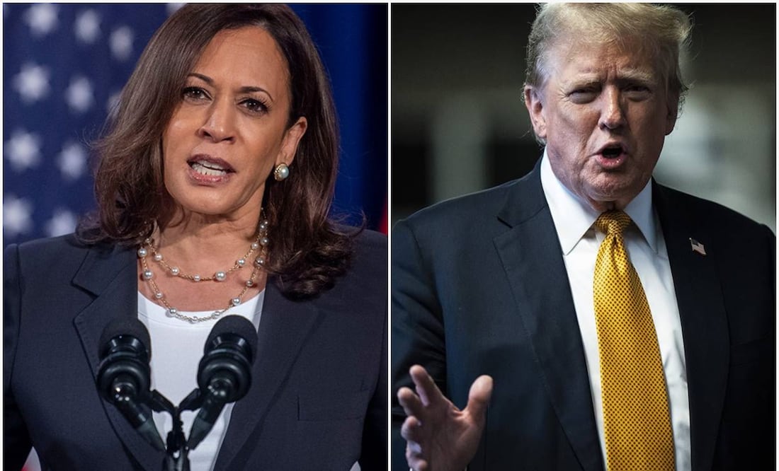 Kamala Harris y Donald Trump participarán en su primer encuentro cara a cara previo a las elecciones del próximo 5 de noviembre. Fotos: AFP / AP