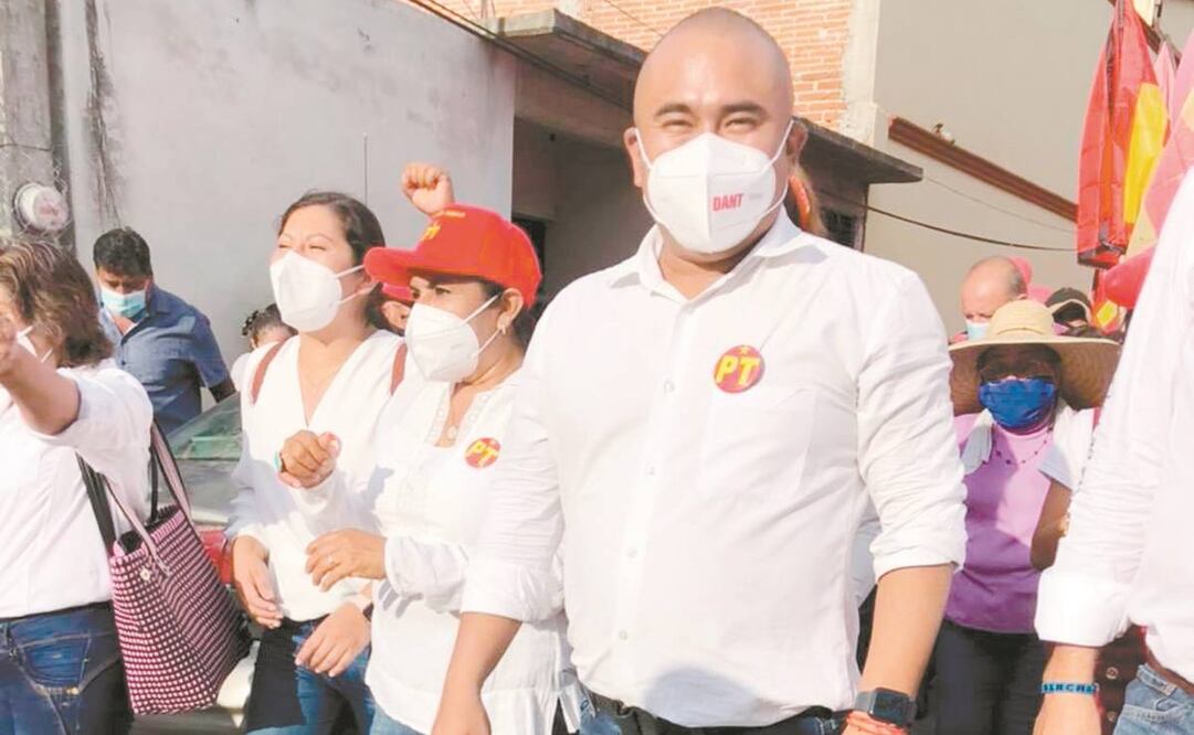 Dante Montaño Montero, actual edil de Santa Lucía del Camino, busca la reelección como abanderado del PT. Foto: ESPECIAL