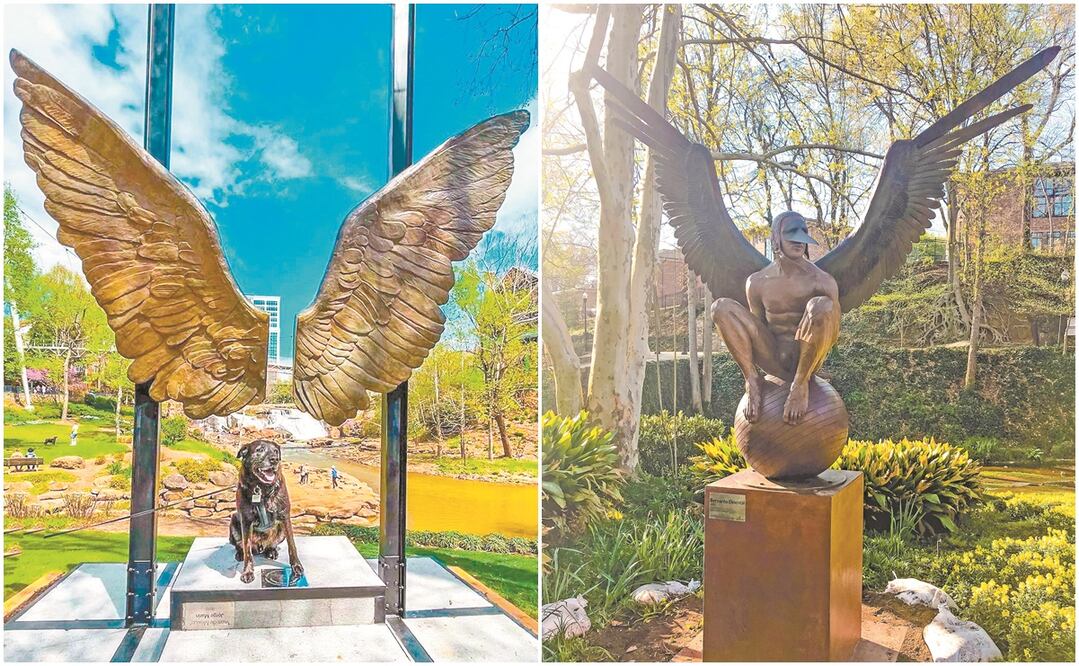 La exposición incluye nueve esculturas monumentales en bronce. Fotos: CORTESÍA: JORGE MARÍN