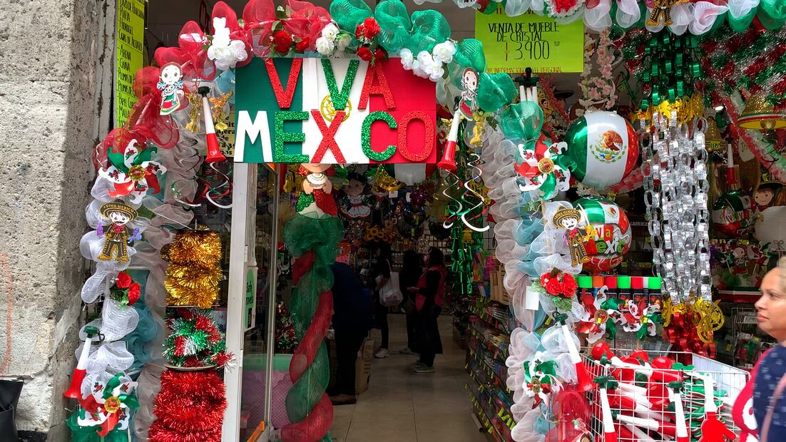 Negocio de adornos patrios