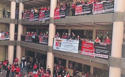 Maestros de la SNTE protestan contra Ley del ISSSTE a nivel nacional