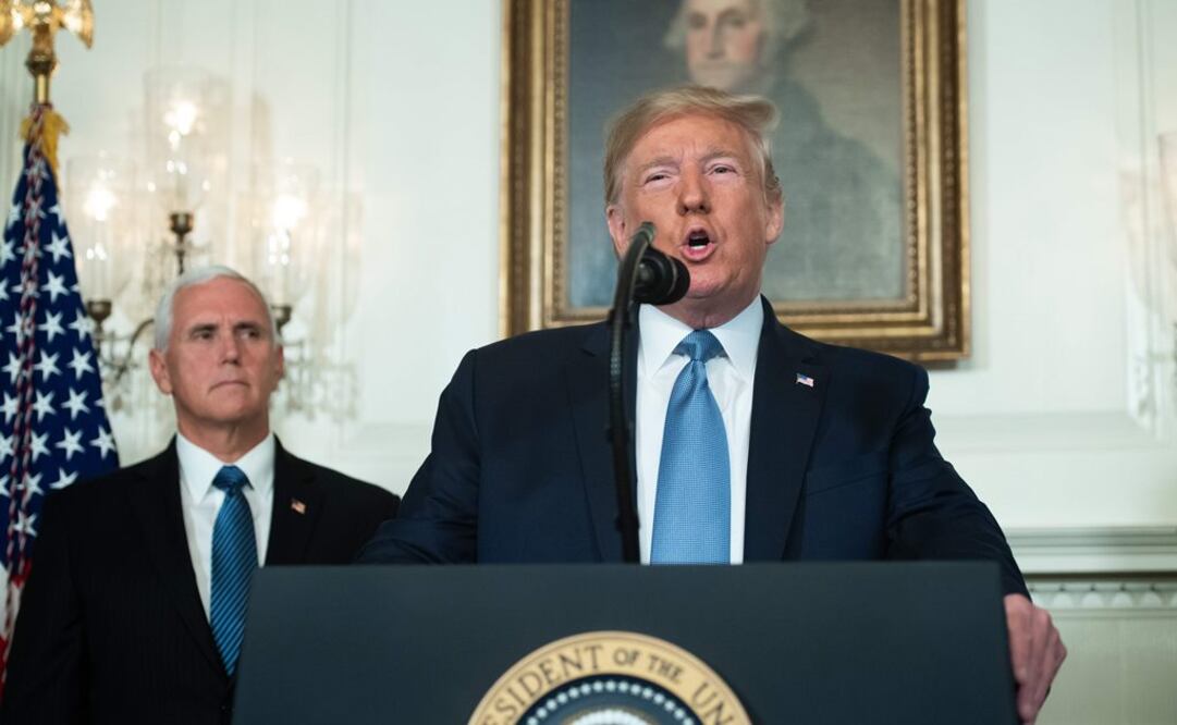 El presidente estadounidense, Donald Trump, desde la Casa Blanca (Foto: AFP)