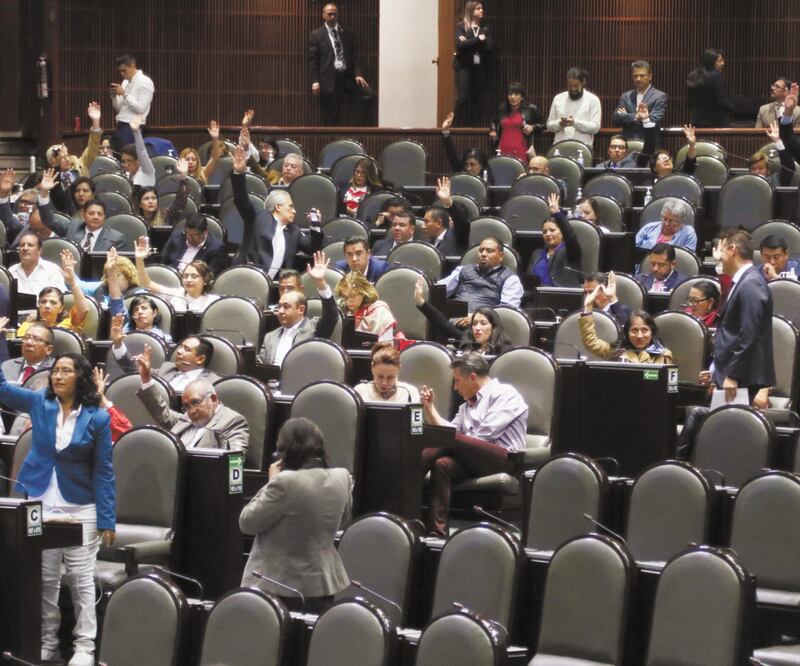 Morena, PT, PES y MC votaron a favor de las conclusiones de la Sección Instructora, que, afirmó, sí halló elementos para acusar a Rosario Robles ante el Senado por actos y omisiones en perjuicio de los intereses públicos fundamentales. Foto: CARLOS MEJÍA