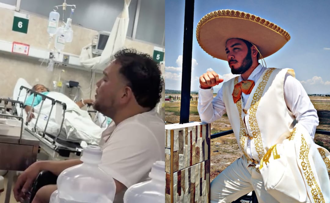 Enfermero del IMSS conquista corazones al cantar ‘Esclavo y Amo’ a pacientes. Foto: Captura de video y cortesía