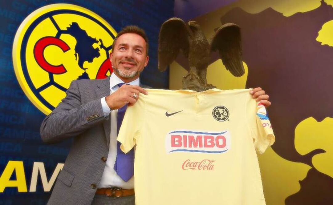 Gustavo Matosas durante su presentación como entrenador del América