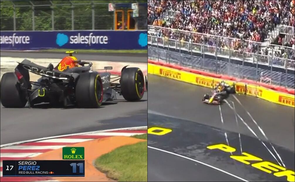 Checo Pérez abandonó el Gran Premio de Canadá / FOTO: ESPECIAL