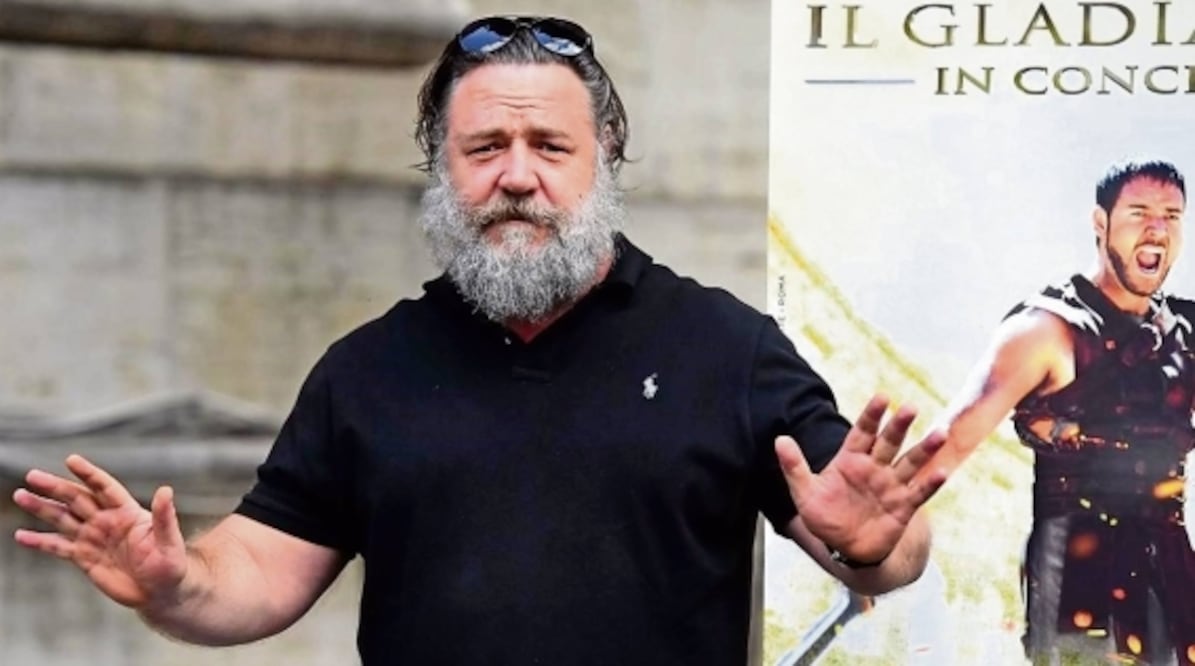 Russell Crowe fue duramente criticado en redes sociales. Foto: AFP