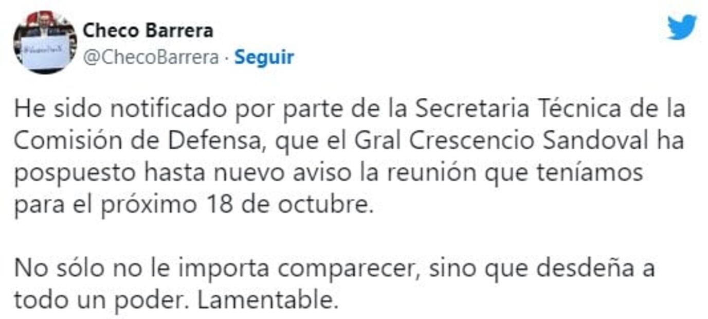 Titular de Sedena pospone hasta nuevo aviso reunión con diputados para hablar sobre hackeo