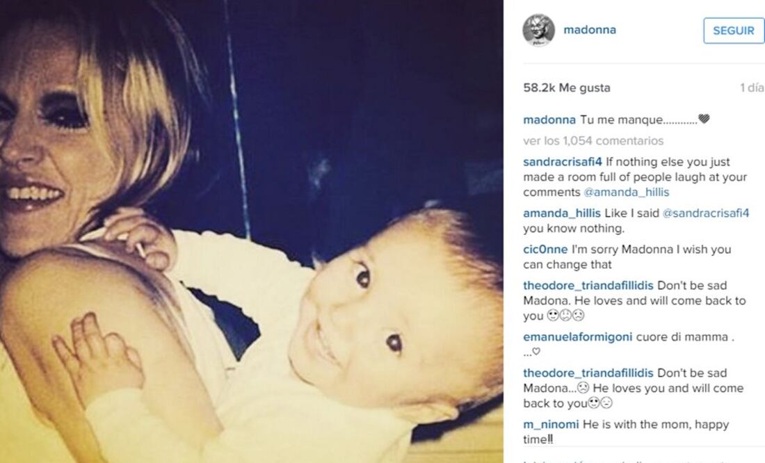 Foto: Tomada del Instagram de Madonna