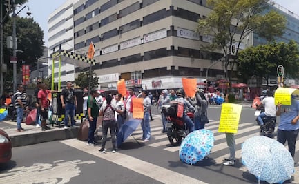 Comerciantes mazahuas realizan bloqueos simultáneos en el Centro Histórico; exigen espacios para vender en la vía pública