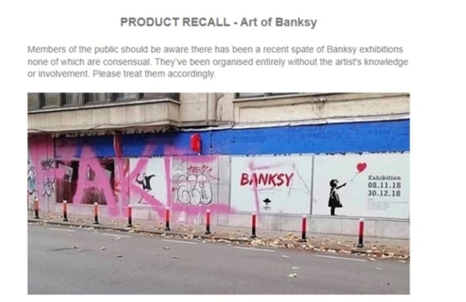 El arte callejero de Banksy llega al Antiguo Hotel Reforma en CDMX