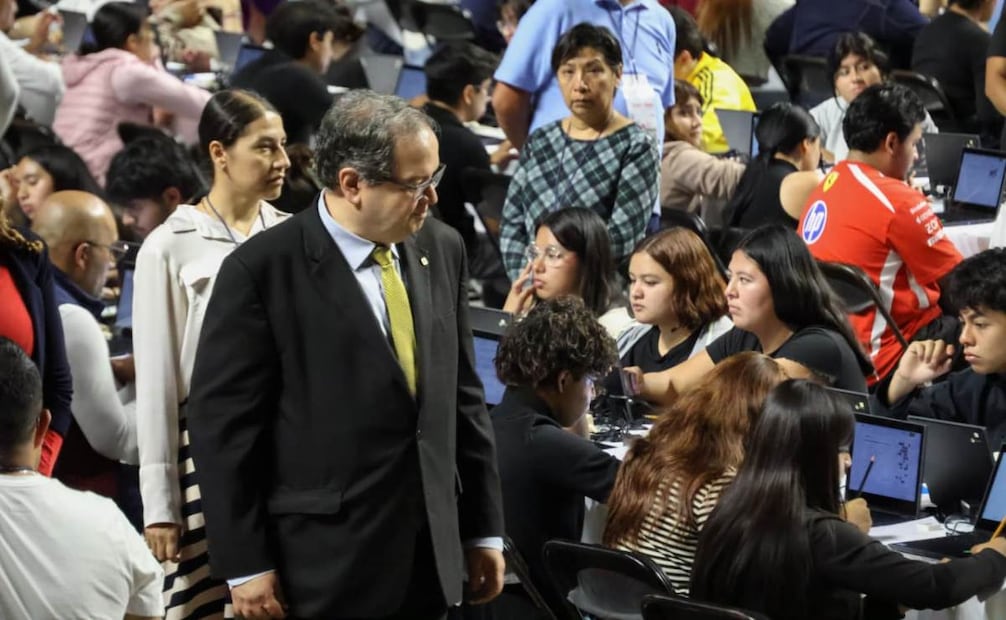 Conferencia de prensa del rector de la Universidad Nacional Autónoma de México (UNAM), Leonardo Lomelí Vanegas. Foto: Karla Guerrero / EL UNIVERSAL