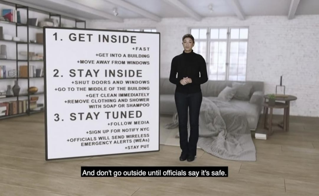 En esta imagen, tomada de un video de la agencia de gestión de emergencias de la ciudad de Nueva York. Foto: AP