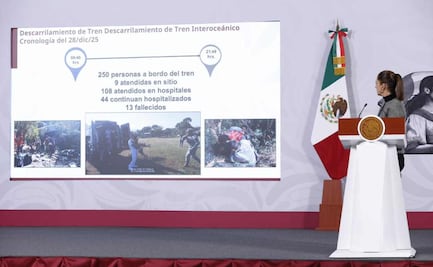 Tren Interoceánico: FGR y ARTF deberán "esclarecer con mucho rigor", dice Sheinbaum; establece 3 prioridades tras accidente