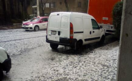 Reportan nueva caída de granizo en Azcapotzalco
