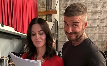 Sorprende foto de Courteney Cox con David Beckham en un jacuzzi