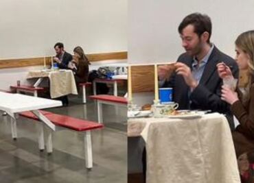 ¡Qué elegancia la de Francia! Captan a pareja disfrutando una cena romántica en un Costco: VIDEO