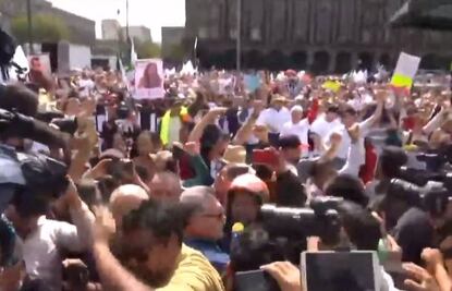 Simpatizantes de AMLO agreden a integrantes de la Caravana por la Paz