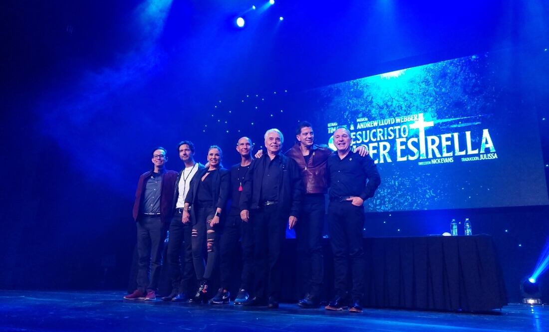 Guillermo Wiechers, Leonardo de Lozanne, María José, Erik Rubín, Enrique Guzmán, Yahir y Alejandro Gou son parte del elenco de "Jesucristo Súperestrella". Foto: Sughey Baños