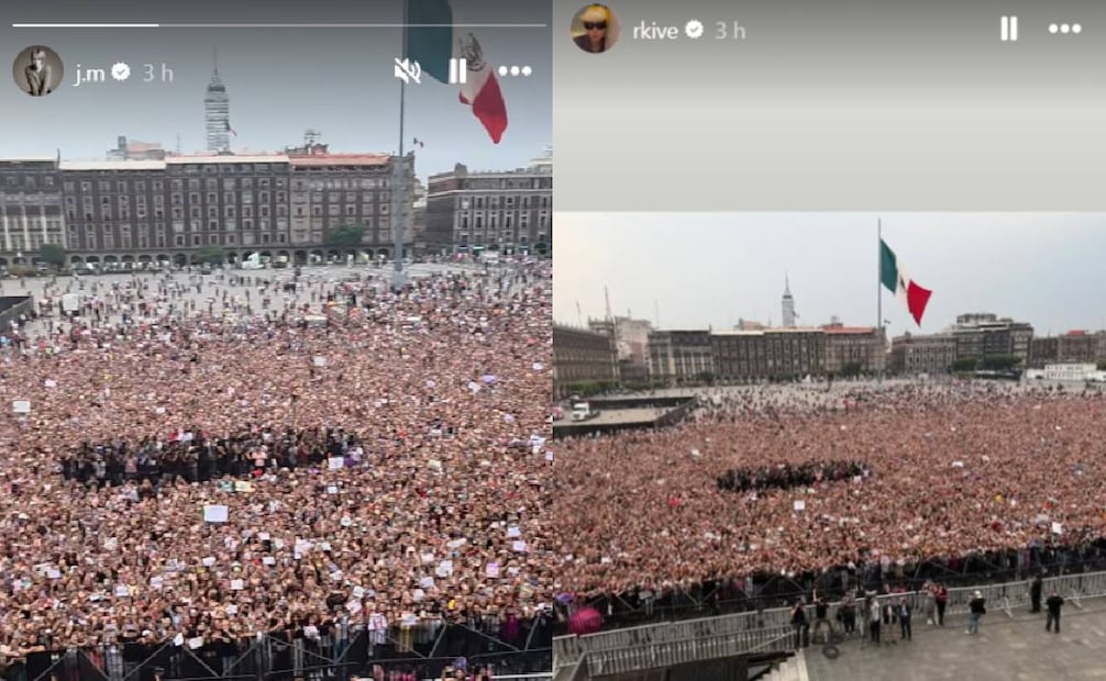 La banda compartió el recibimiento de los fans en redes sociales. Foto: Capturas de pantalla.