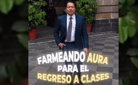 "Farmeando aura para el regreso a clases"; Mario Delgado se suma a tendencia viral en redes