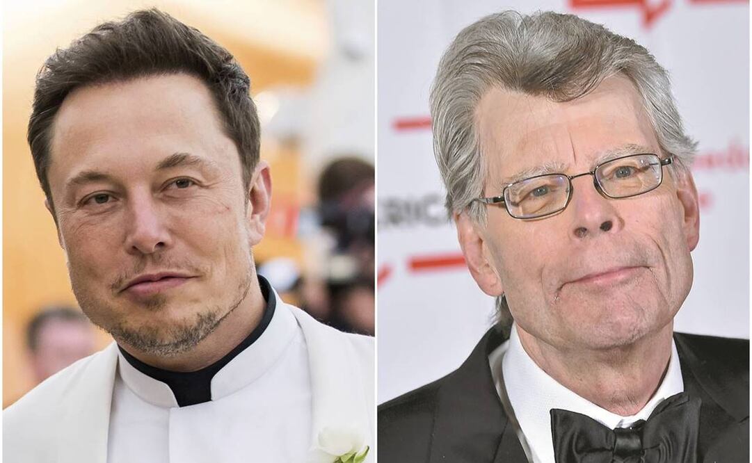 Elon Musk y Stephen King. Fotos: Evan Agostini/Invision/AP y Charles Sykes/Invision/AP