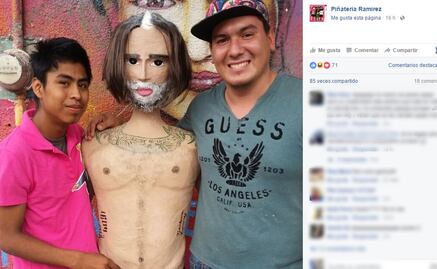 Crean piñata inspirada en foto de Alejandro Fernández 