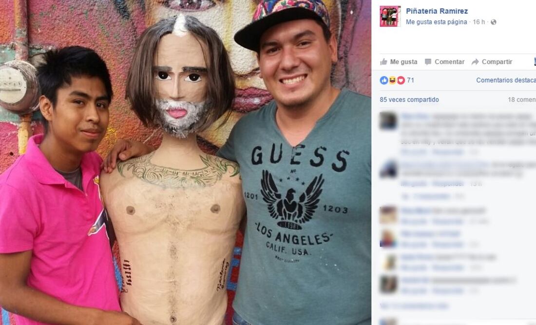 Ya está a la venta la nueva creación de la piñatería FOTO:www.facebook.com/pinateria.ramirez