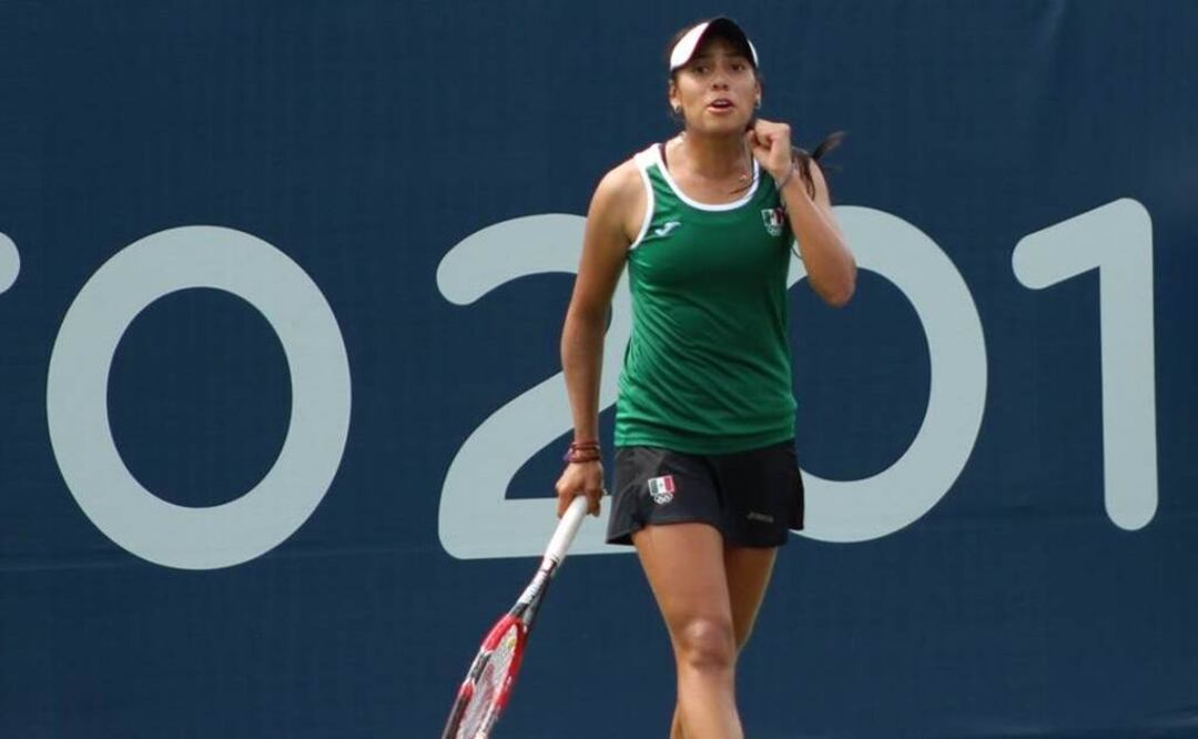 Victoria Rodríguez celebra un punto. Adriana Díaz