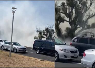 Humo por quema de pastizales provoca carambola en la México-Pachuca