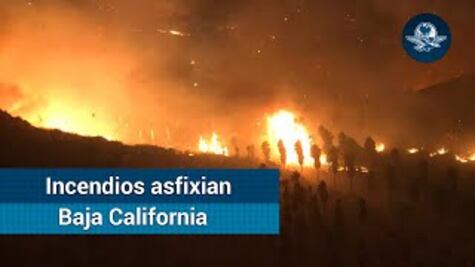 Baja California asfixiada por más de 100 incendios forestales