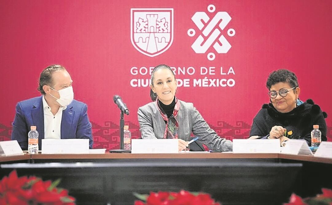 El alcalde Santiago Taboada y Claudia Sheinbaum instalaron el gabinete de seguridad en Benito Juárez. Foto: ESPECIAL