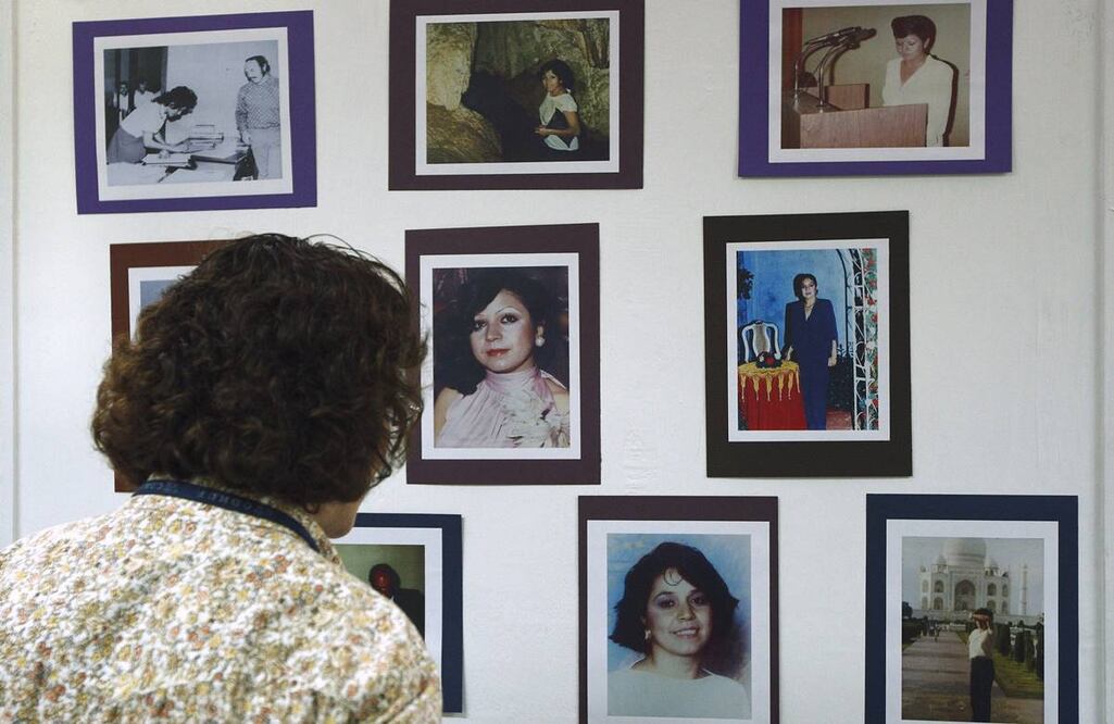Retratos de la defensora de Derechos Humanos asesinada en Sinaloa en 1990, Norma Corona Sapién. Foto: Archivo