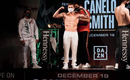 Así fue el atípico pesaje de la pelea de Saúl Álvarez y Callum Smith