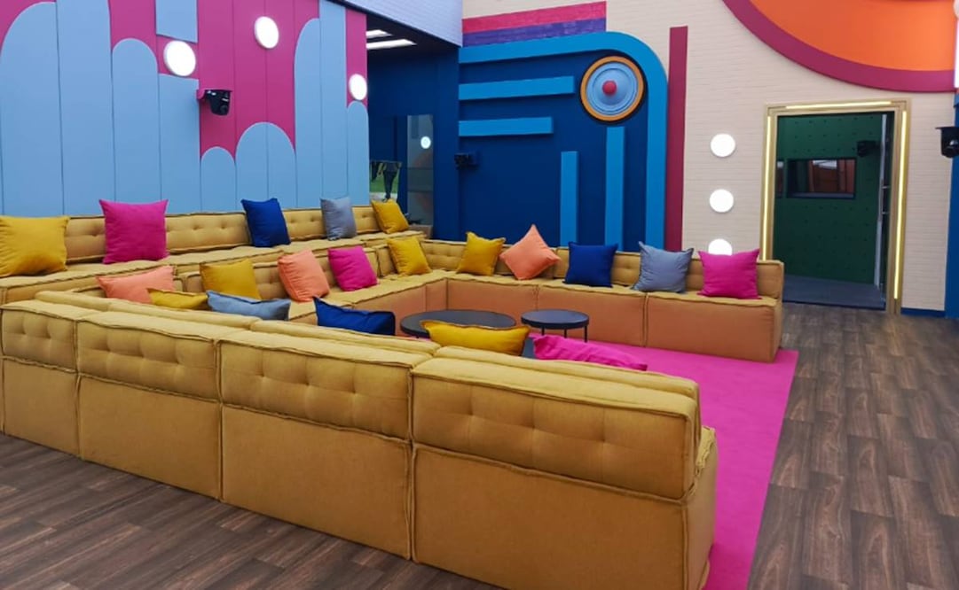 La sala de "La casa de los famosos México 2" . Foto: Armando Pereda/EL UNIVERSAL.