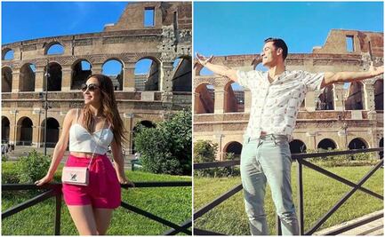 Cynthia Rodríguez presume sus curvas en Europa junto a Carlos Rivera