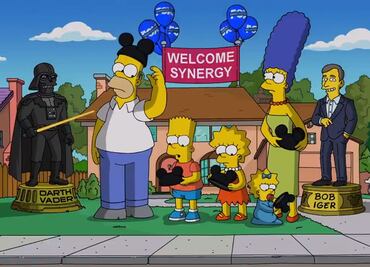 Los Simpson "celebran" su llegada a Disney