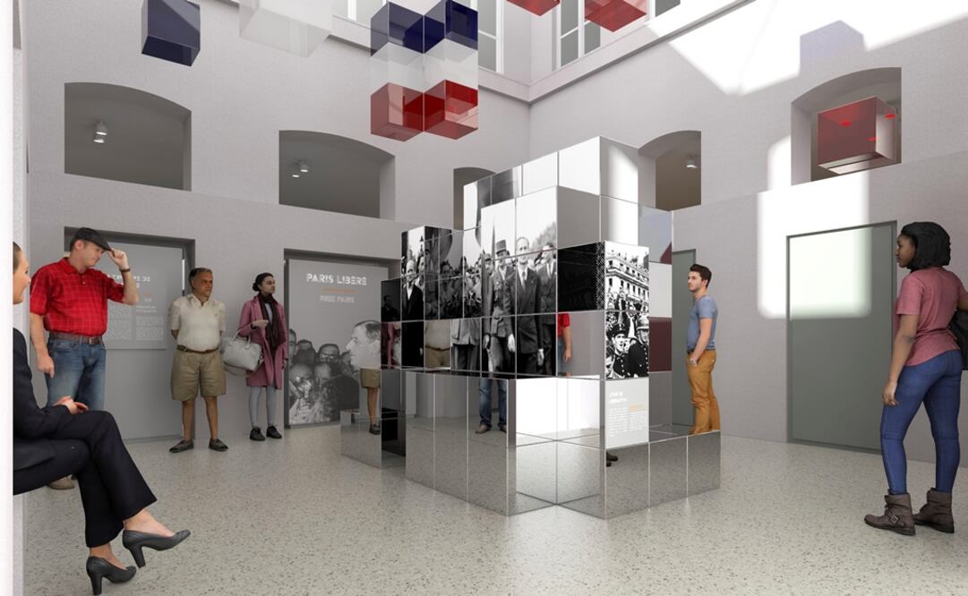 El museo abre sus puertas en el refugio antiaéreo, a 26 metros bajo tierra en el sur de París. Foto: EFE/Agencia Klapisch-Klaisse