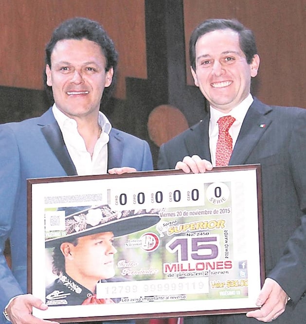 Pedro Fernández aparecerá en un billete de lotería (ESPECIAL)