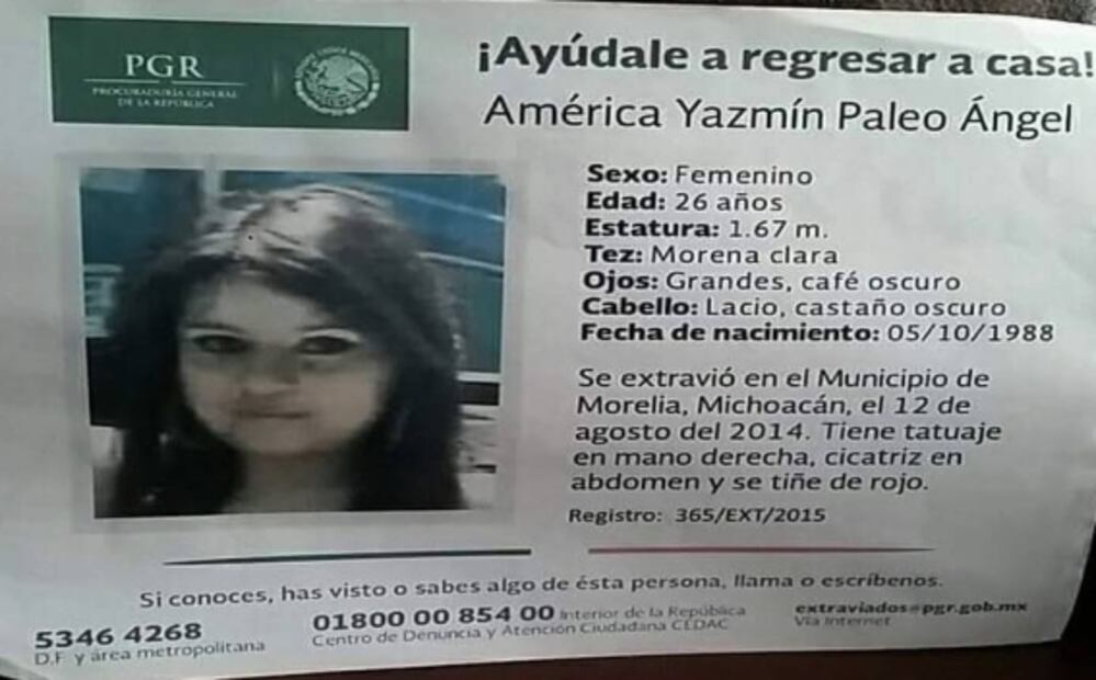 Dejó de buscar a su hija por amenazas del crimen