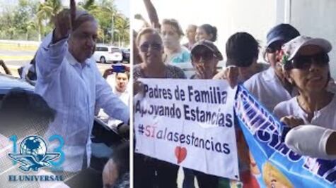 Reciben a AMLO con protestas en Acapulco por estancias infantiles 